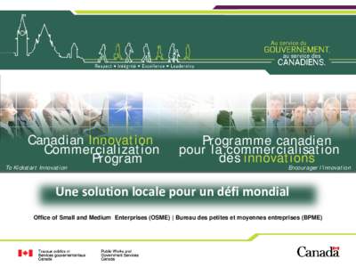 Canadian Innovation Commercialization Program To Kickstart Innovation  Programme canadien