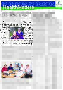 Eastern Bay Edition May 2015 New angle on contracts Sore throat Rapid Response clinics frees up time to care