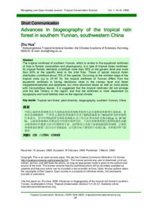 Some  agricultural practices as a complement for primate conservation in human modified Neotropical landscapes