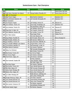 SGA Tournament History.xls