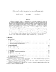 Extremal results in sparse pseudorandom graphs David Conlon∗ Jacob Fox†  Yufei Zhao