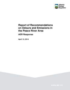 Air pollution / Fugitive emissions / Peace River /  Alberta