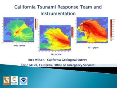 California Tsunami Response Team and Instrumentation 2009 Samoa[removed]Japan