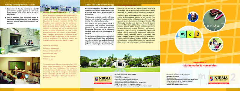 Faculty Development Activities  About Institute of Technology Learning Resources