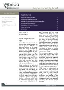 bepa monthly brief May 2011 – Issue 47 CONTENTS  Editor: Antonio Missiroli (Tel[removed])