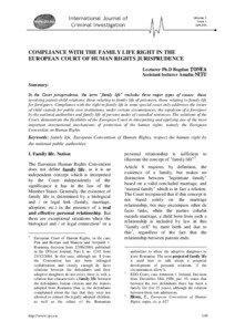 International Journal of Criminal Investigation