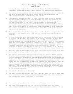 Missouri River Bridges of South Dakota 1920 to 1980 An Oral History Project: Kenneth R. Scurr, Former South Dakota Bridge