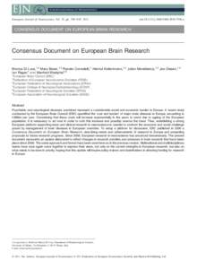 European Journal of Neuroscience  European Journal of Neuroscience, Vol. 33, pp. 768–818, 2011 doi:[removed]j[removed]7596.x