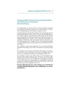 Landesrechnungshof Niederösterreich  I Landwirtschaftliche Fachschule Ottenschlag, Baumaßnahmen 2009 bis 2011, Nachkontrolle Zusammenfassung