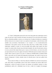 La “Venere” di Morgantina. Storia di un recupero.