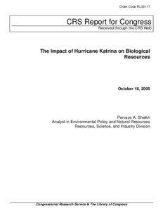 The Impact of Hurricane Katrina on Biological Resources
