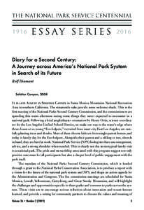 Diary for a Second Century: A Journey across America’s National Park System in Search of its Future Rolf Diamant Solstice Canyon, 2008