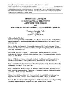 Behavior / Food allergies / Human behavior / Feingold diet / Food colorings / Sodium compounds / Hyperactivity / Attention deficit hyperactivity disorder / Tartrazine / Medicine / Health / Diets