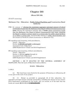 2011 Regular Session - Chapter 583 (House Bill 230)