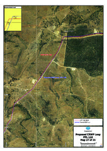 Application for a 15 year no coverage determination for the GLNG Comet Ridge - Wallumbilla pipeline, Annexure 5 CRWP Loop map 27 of 31, 12 February 2015