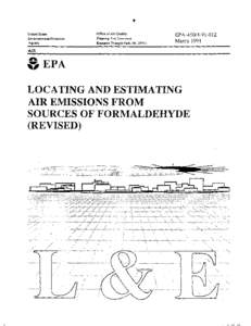 Locating and Estimating Sources of Formaldehyde