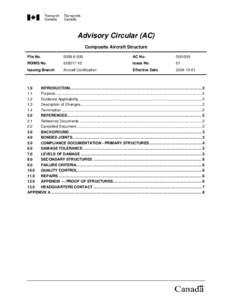 Advisory Circular (AC) Composite Aircraft Structure File No[removed]