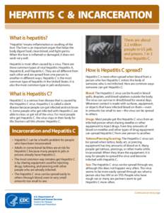 HEPATITIS C & INCARCERATION What is hepatitis? “Hepatitis” means inflammation or swelling of the liver. The liver is an important organ that helps the body digest food, clean blood, and fight germs. When the liver is