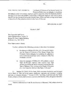 FIRE PROTECTION DISTRICTS:  The Board of Directors of the Boone County Fire Protection District may not delegate, by resolution, the authority to hire or tenninate employees and/or volunteers of the Fire Protection Distr