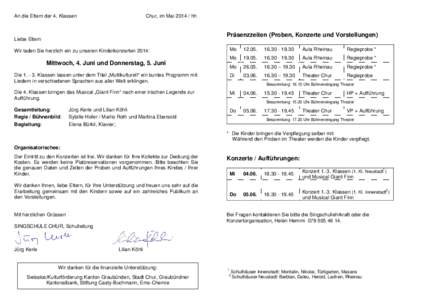 KiKo 2014_Elternbrief 4.Kl. Singspiel