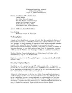 Microsoft Word - Preservation_Minutes,_August_16,_2006[1].doc