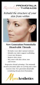 Rebuild the structure of your skin from within New Generation Promoitalia Dissolvable Threads