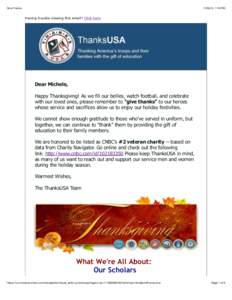 Give Thanks, 1:16 PM Having trouble viewing this email? Click here