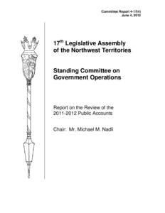 Report on the Review of the Report of the Auditor General on the Northwest Territories Housing Corporation
