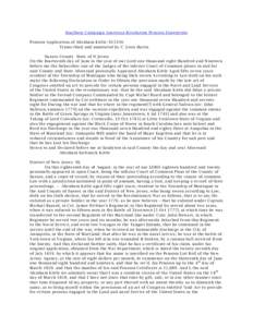 Southern Campaign American Revolution Pension Statements Pension Application of Abraham Kittle: S33356 Transcribed and annotated by C. Leon Harris Sussex County State of N Jersey On the fourteenth day of June in the year