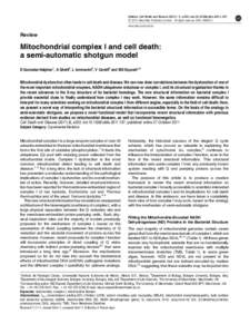 Citation: Cell Death and Disease[removed], e222; doi:[removed]cddis[removed] & 2011 Macmillan Publishers Limited All rights reserved[removed]www.nature.com/cddis  Review