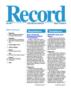 June[removed]Table of Contents Regulations 1 Notice of Proposed Rulemaking for Hybrid Communications