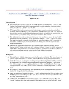 Air pollution in the United States / Air dispersion modeling / United States Environmental Protection Agency / Clean Air Act / Haze / Emission standard / Moapa Band of Paiute Indians / Paiute people / Bay Area Rapid Transit / Transportation in California / Transportation in the United States / California