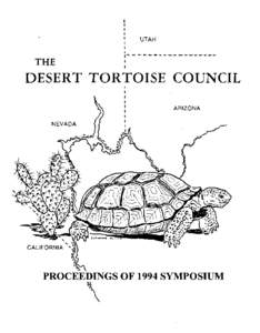 UTAH  THE DESERT TORT OISE COUNCIL ARIZONA