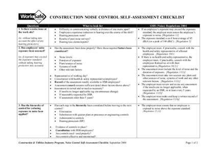 Risk / Noise pollution / Safety engineering / Occupational safety and health / Hearing / Audiometry / Noise regulation / Hearing protectors / Industrial noise / Health / Industrial hygiene / Safety