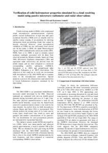 Radar meteorology / Radar / DBZ / Snow / Weather radar / Graupel / Rain / Special sensor microwave/imager / Experiment / Meteorology / Atmospheric sciences / Precipitation