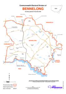 Commonwealth Electoral Division of  BENNELONG NSW