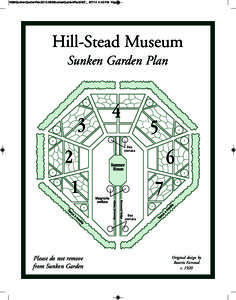 HSMSunkenGardenPlan2010:HSMSunkenGardenPlan2007_:49 PM Page 1  Hill-Stead Museum Sunken Garden Plan  Ilex