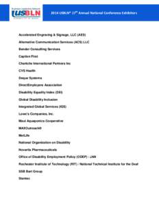 Accessibility / Job Accommodation Network / Design / Americans with Disabilities Act / Joyce Bender / Independent living / Developmental disability / Disability rights / Health / Disability