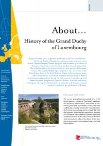 HISTORY  About… History of the Grand Duchy of Luxembourg