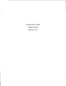 Kit Carson County, Colorado Financial Statements December 31,2013  Kit Carson County, Colorado