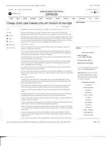 [removed]:04 PM  Cheap child care mal<es only an illusion of savings | ABQJournal Online SUBSCRISE
