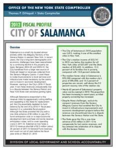 2012 Fiscal Profile - City of Salamanca