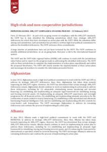 Améliorer la conformité aux normes de LBC/FT dans le monde : un processus permanent[removed]octobre 2012