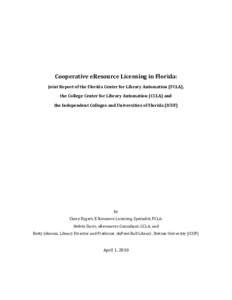 Microsoft Word - Coop eresource licensing in Florida Publication