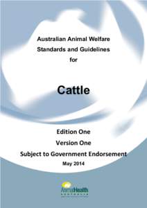 Australian Animal Welfare Standards and Guidelines for Cattle