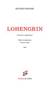 RICHARD WAGNER  LOHENGRIN