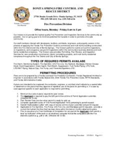 BONITA SPRINGS FIRE CONTROL AND RESCUE DISTRICT[removed]Bonita Grande Drive Bonita Springs, FL[removed]PH[removed]Fax[removed]Timothy A. Fernandez Fire Marshal