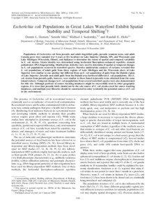 APPLIED AND ENVIRONMENTAL MICROBIOLOGY, Mar. 2009, p. 1546–[removed]/$08.00ϩ0 doi:[removed]AEM[removed]Copyright © 2009, American Society for Microbiology. All Rights Reserved.