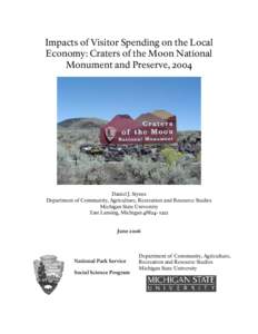 Economic Impacts of Visitor Spending at Saint-Gaudens NHS, 2004