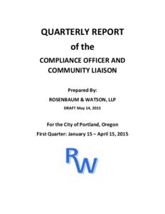 Microsoft Word - COCL First Quarterly Report Draft